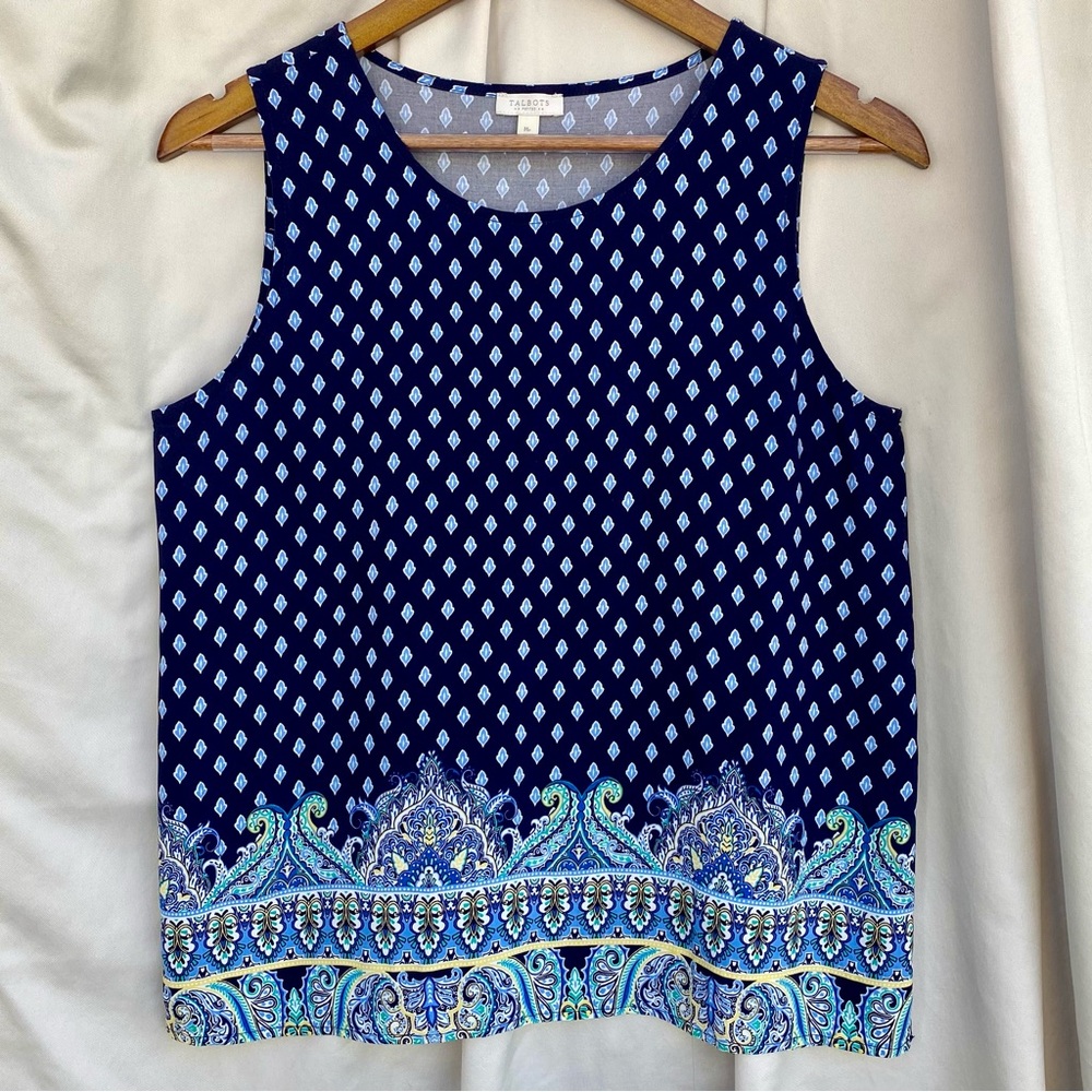 Talbots Sleeveless Boxy Tank Top